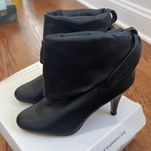 Black Leather Booties